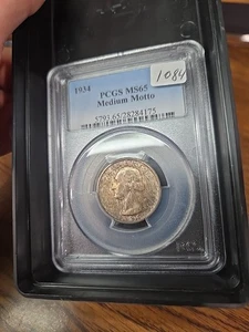 1934 Washington Quarter 25C PCGS MS65 - Medium Motto - Picture 1 of 2