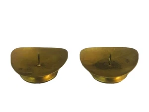 Vintage Pair 2 Small Bronze / Brass Candle Holders Made in West Germany  - Picture 1 of 5