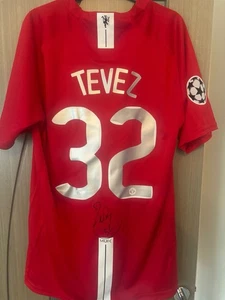 Carlos Teves Signed Manchester United Shirt with Coa and Proof Rare - Picture 1 of 3