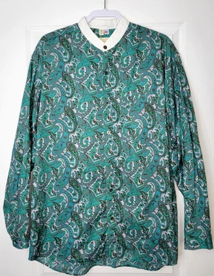 Camisa con botones WAH Maker Frontier para hombre grande cachemira vaquero occidental rodeo EE. UU. Foto 1 de 4