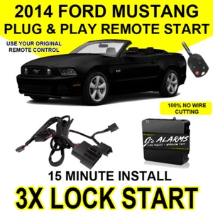 2014 Ford Mustang Plug & Play Remote Car Starter DIY Install 3X Lock FO1A - Picture 1 of 2