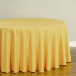1 or 10 pcs 120 in. Round Polyester Tablecloth, 30 Colors! Wedding Party Event - Picture 1 of 74
