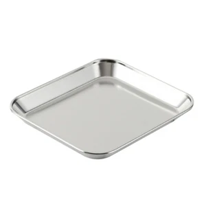 Edelstahl Speiseteller Obst Aufbewahrung Lebensmittel Baby Mahlzeit Tablett Grill Fleisch - Bild 1 von 12