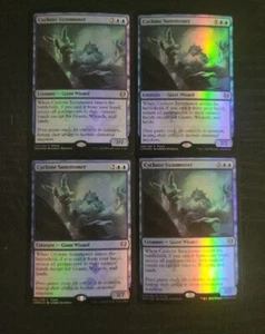1x Playset (4) NM FOIL PROMO Cyclone Summoner Kaldheim 052/285 - Picture 1 of 1