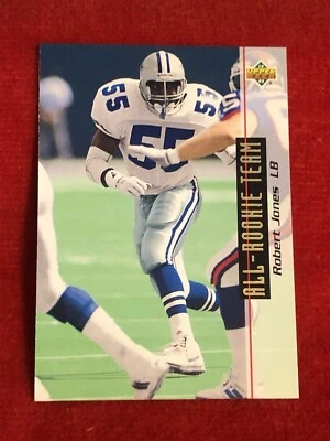Robert Jones Dallas Cowboys LB 1993 Upper Deck - All-Rookie Team #44 (RC) - Image 1 of 2