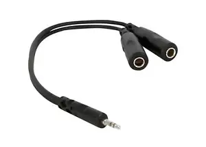 Rockville RC135TRS 3.5mm Male to Dual 1/4" TRS Female Headphone Splitter Cable - Picture 1 of 4