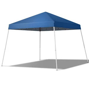 3x3m Waterproof Portable Folding Tent, Blue Outdoor Canopy for Camping & Parties - Picture 1 of 12