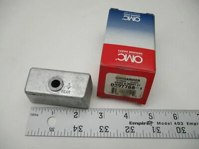 0397768 397768 Aluminum Anode & Insert OMC Cobra 460 Rear Gearcase 1987-1989 - Image 1 of 2