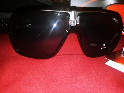 Gafas de sol Carrera para hombre 1014/S escudo mate negro gris aviador piloto nuevas con etiquetas Foto 1 de 4