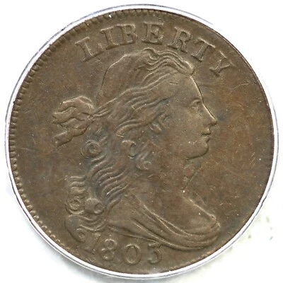 1803 S-245 R-3 PCGS XF 45 Sm Date, Sm Frac Draped Bust Large Cent Coin 1c - Image 1 of 3