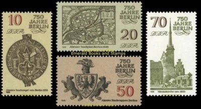EBS East Germany DDR 1986 - 750 years of Berlin (I) - Michel 3023-3026 - MNH** - Image 1 of 4