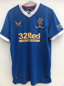 Glasgow Rangers 2021/22 Home Fußball Trikot Castore Kurzarm Herren Medium M - Bild 1 von 9