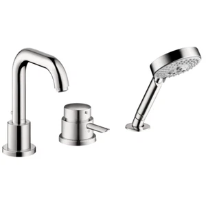 Hansgrohe 04128000 Focus S Thermostatic Tub Filler Faucet with HandShower, Polis - Picture 1 of 2