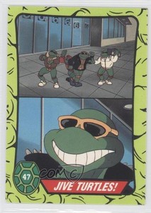 1990 Topps Teenage Mutant Hero Turtles Ireland Jive Turtles! #47 0b5