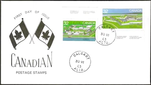 🍁Canada  #984/988       "CANADIAN FORTS"   Brand New  1983 Special Event Cachet - Bild 1 von 2