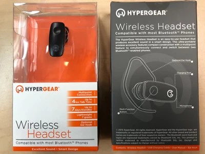 HyperGear V360 Wireless Headset - Black - Image 1 of 3