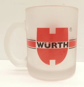 Taza de café Wurth de vidrio esmerilado RARA con Dog Würth Group - Imagen 1 de 3
