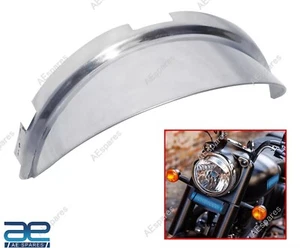 Headlight Peak Visor Shade Chrome For Royal Enfield New Classic Reborn 350 NEW - Picture 1 of 7
