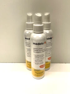 Lot of 3 Medela Quick Clean Breast Pump & Accessory Sanitizer Pump Spray 8 oz - Picture 1 of 2
