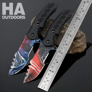 Fixed Blade Outdoor Hunting Hiking Tactical EDC Camping Heavy Duty Knife L019 - Bild 1 von 10