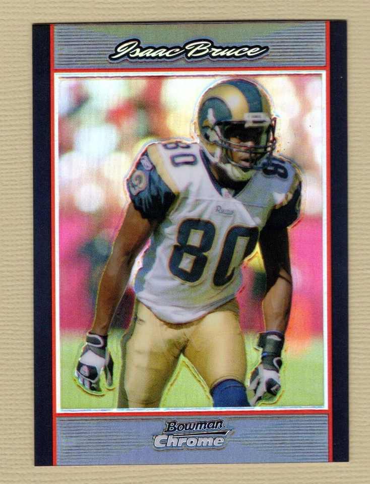 2007 Bowman Chrome Football Isaac Bruce Refractor Card (Rams) - Image 1 of 1
