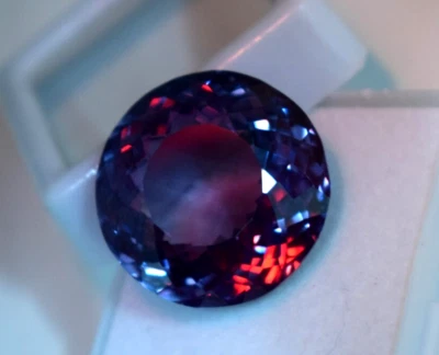 Color Changing Alexandrite 33.15 CT Round Cut Natural Beautiful Loose Gemstone - Image 1 of 4