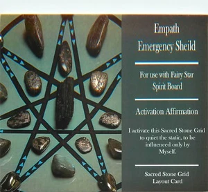 Empath Emergency Shield Grid Card 4x6" Heavy Cardstock For Use with Crystals - Bild 1 von 2