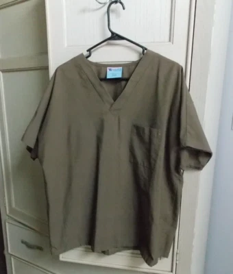 Рабочие скрабы от White Swan медицинский скраб верхний коричневый размер большой 12-14 - Изображение 1 из 2