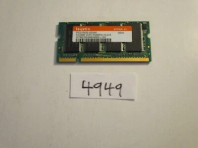 Hynix 512Mb 333Mhz PC2700 200pin DDR1 SODIMM laptop memory RAM (4949) - Image 1 of 2