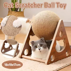 Cats Scratch Board Toys Scratching Grinding Hone Claw Cats Ball Scratcher Pet AU - Picture 1 of 12