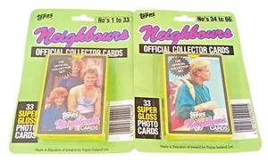 Topps Trading Cards NEIGHBOURS Complete Set 1-33 and 34-66 Brand New Sealed - Picture 1 of 9