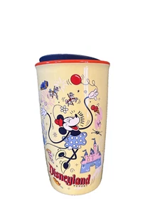 NEW Disneyland Disney Parks Minnie Mouse Porcelain Starbucks Tumbler 12oz - Picture 1 of 4
