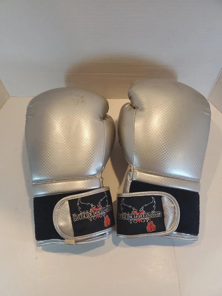 Guantes Century I Love Kick Boxing Adulto 14 OZ Adulto Unisex Gris Foto 1 de 4