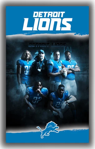 Detroit Lions Team Football Memorable Flag 90x150cm 3x5ft Super best banner II Cover