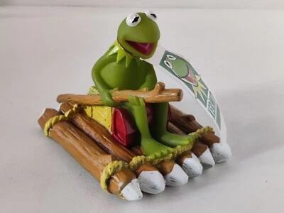 Kermit Kollektion Quietschendes Spielzeug Kermit on Raft 2000 Jim Henson NEU!  - Bild 1 von 3