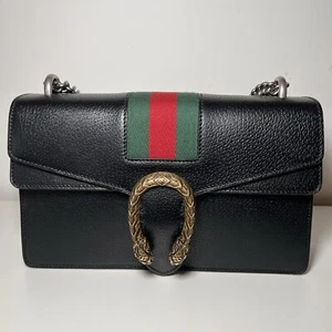 Gucci Women’s Dionysus Black Leather Shoulder Handbag - Picture 1 of 11