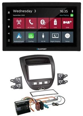 Blaupunkt DAB Bluetooth USB MP3 2DIN Autoradio für Citroen C1 Peugeot 107 Toyota - Bild 1 von 4