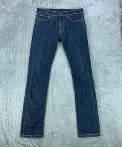 Levis 510 Jeans Men's 33x34 ( Fits 31x31 ) Blue Slim Straight Dark Wash Stretch - Picture 1 of 11