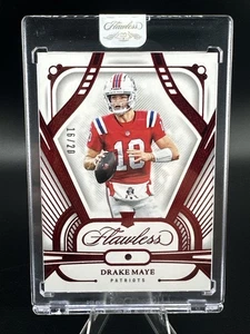 2024 PANINI IMPECCABILE - DRAKE MAYE RUBY GEM ROOKIE /20 🔥🔥📈📈 PATRIOTS!! - Foto 1 di 4