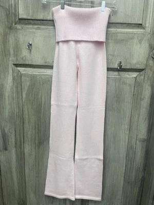 Frankie’s Bikini Mason Cloud Knit Flare Pant NWT | XS | Pink - Image 1 of 4
