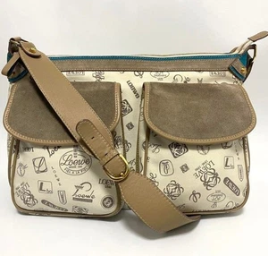 LOEWE Shoulder Bag 160th Anniversary Anagram Canvas Leather Used - Picture 1 of 14
