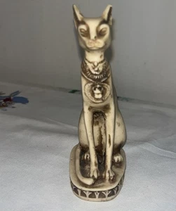 Alte Ägyptische Göttin Bastet Katze Steinfigur 8,5 Oz - Bild 1 von 7
