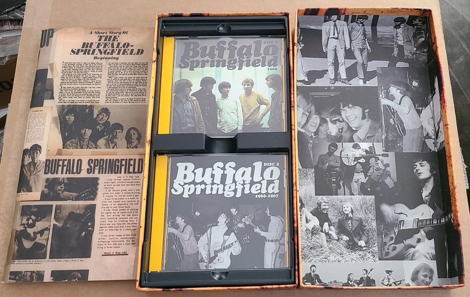 Buffalo Springfield Box Set Case Booklet Disc 1 + 2 Only Discs Mint Rhino 2001 - Image 1 of 4