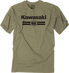 FACTORY EFFEX 27-87128 Kawasaki Sixty Two T-Shirt - Heather Olive - 2XL - Picture 1 of 1