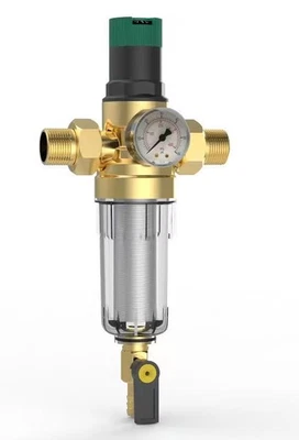 Rückspülfilter mit Manometer Druckminderer Feinfilter Wasserfilter Vorfilter - Bild 1 von 4
