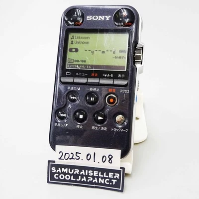 SONY PCM-M10 B Black Audio Linear PCM Recorder from Japan Used - Image 1 of 4