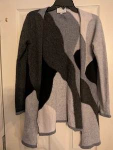 Cárdigan Belle France 100 % cachemir - talla mediana frente abierto - Imagen 1 de 5