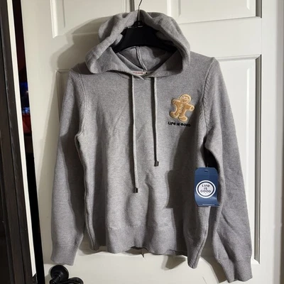 Nuevo con etiquetas Life Is Good Lt Gris Pan de Jengibre Galleta Pullover Sudadera con Capucha WMS Med Vacaciones Foto 1 de 4