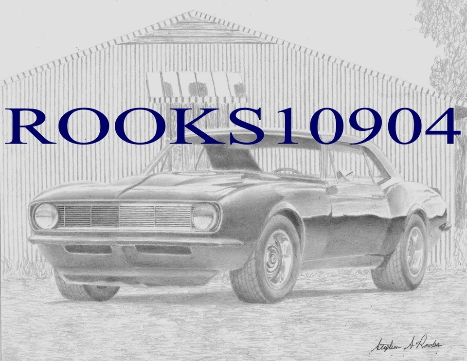1967 Chevrolet Camaro CLASSIC CAR ART PRINT - Image 1 of 1