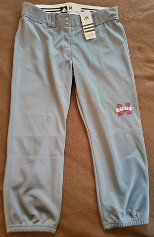 NWT Mississippi State Bulldogs Baseball 3/4 Pants Adidas Mens M Team Issued NEW Cover